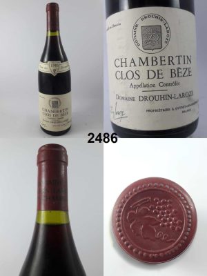 Chambertin Clos de Bèze - Domaine Drouhin-Laroze 1985