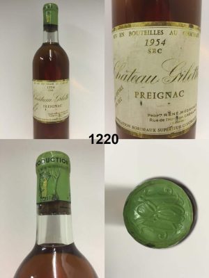Château Gilette - Réserve Spéciale 1954