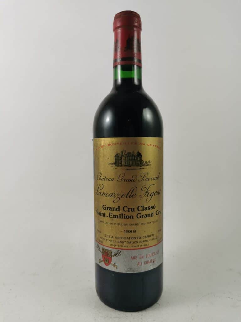 Château Grand Barrail Lamarzelle Figeac 1989