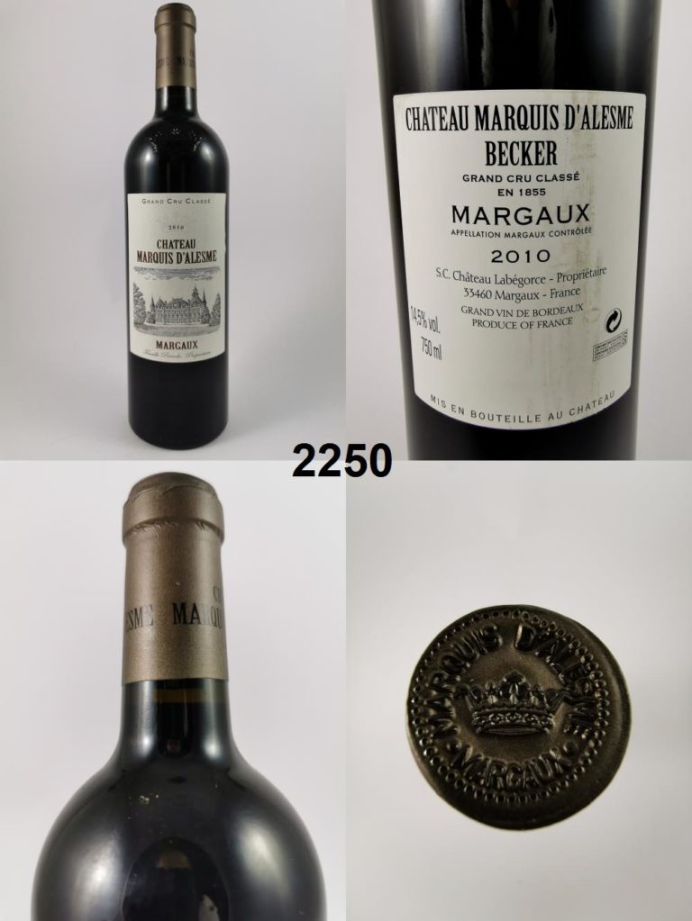 Château Marquis d'Alesme Becker 2010