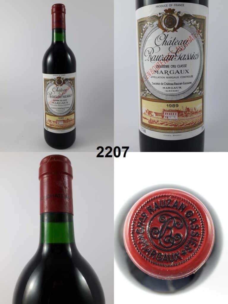 Château Rauzan-Gassies 1989