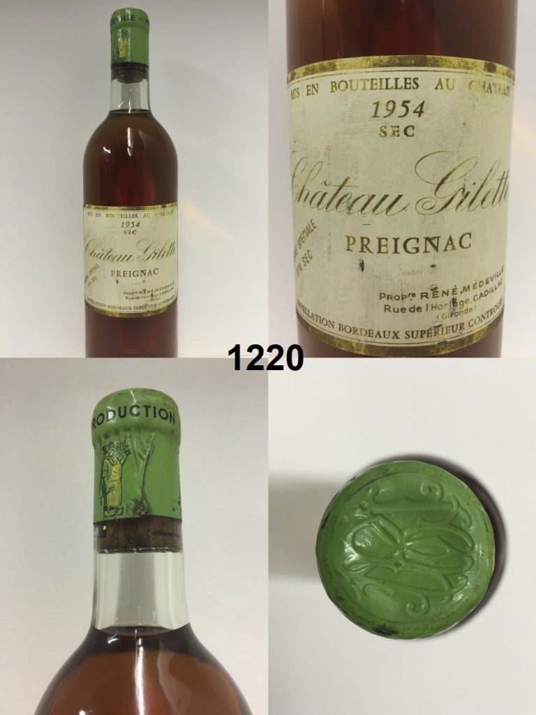 Château Gilette - Réserve Spéciale 1954