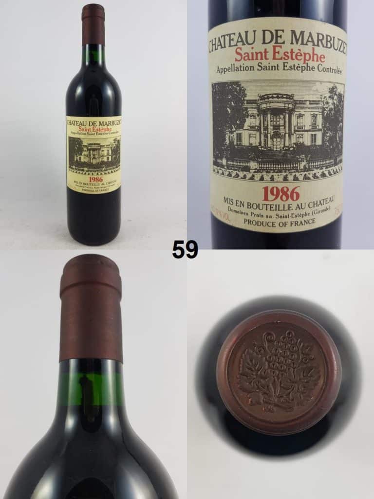 Château de Marbuzet 1986