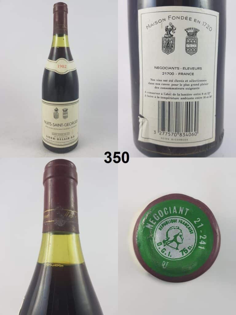 Nuits Saint-Georges - Domaine Liger-Belair 1982
