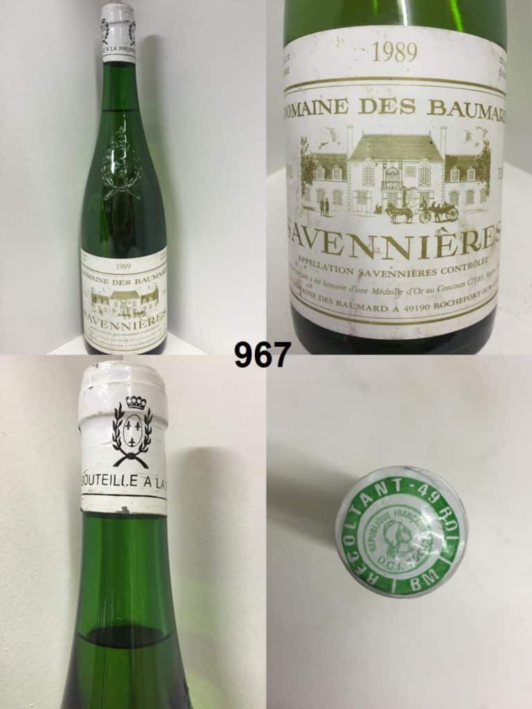 Savennières - Domaine des Baumard 1989